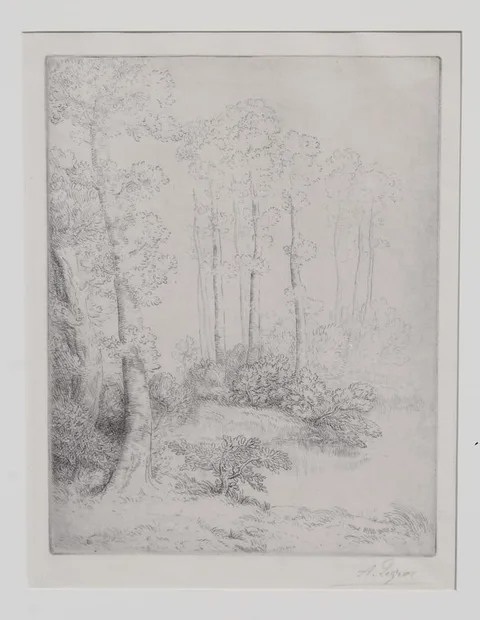 Alphonse Legros, Au Bord de L'Eau, Drypoint