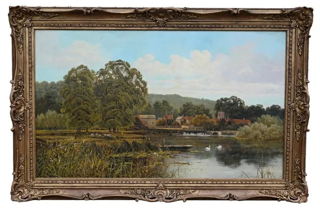 William Herbert Allen, Streatley on Thames, Oil on Canvas