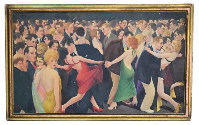 Lester Ambrose, Dime a Dance, Oil on Canvas