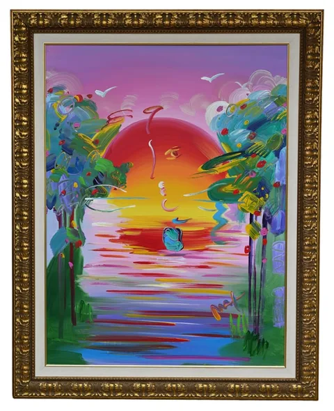 Peter Max, Better World Ver XII, 2003, Acrylic on Canvas