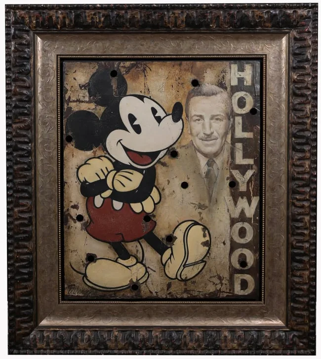 Bill Mack, Mickey Mouse, Oil on Metal Panel