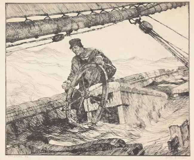 Homebound by James  Allen, Etching, offered Sep 2026