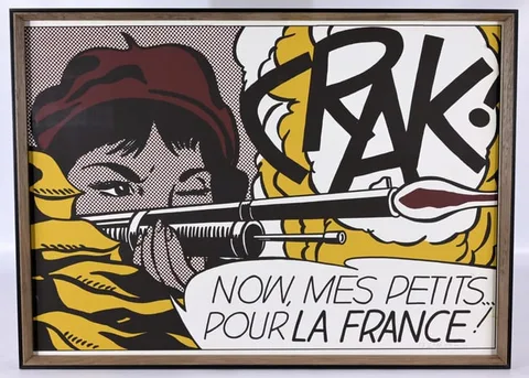 Roy Lichtenstein, Crak, 1963, Offset Lithograph