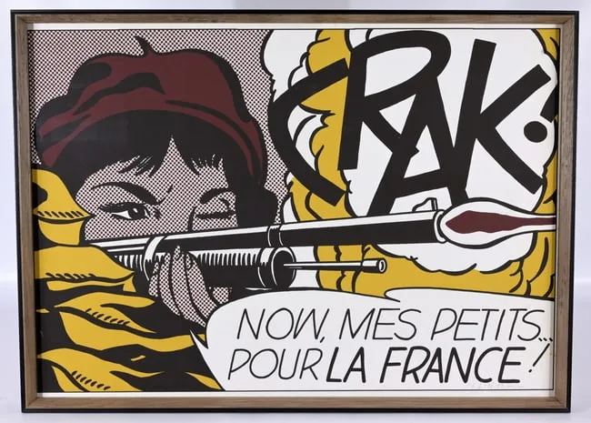 Crak by Roy Lichtenstein, 1963, Offset Lithograph, offered Sep 2026