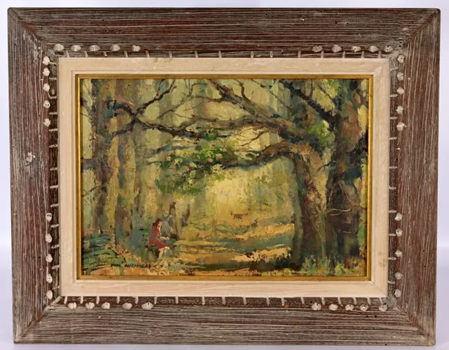 Enchanted Forest by Tom Nicholas, Oil on Board, sold Sep 2026