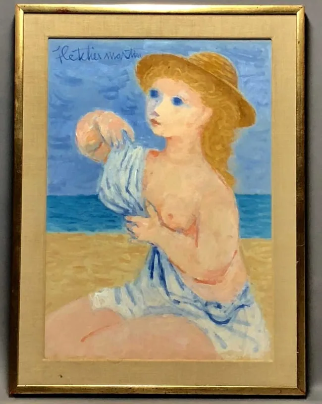 Untitled by Fletcher Martin, Gouache on Board, sold Sep 2026