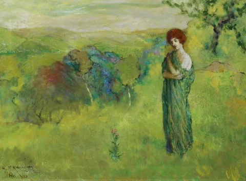 Henry M. Rosenberg, The Sentry, Oil on Canvas