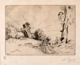 Alphonse Legros, Haymaker Resting