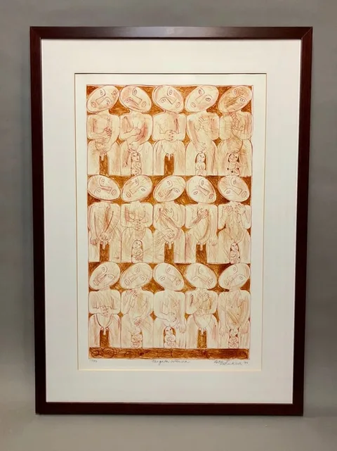 Tangata Whenua by Robyn Kahukiwa, Lithograph, offered Sep 2026