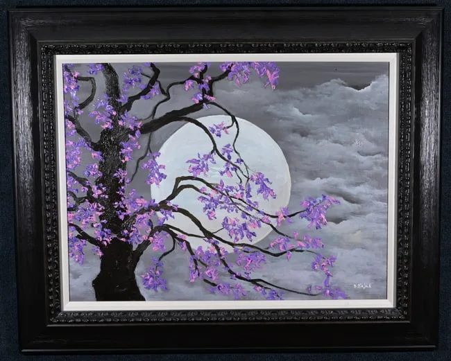 David Najar, Lunar Embellishment, 2018, Oil on Canvas