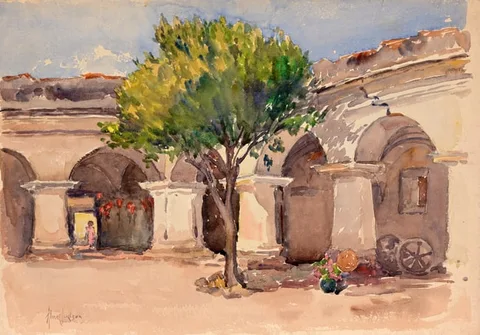 Alice Judson, Antigua, Watercolor on Paper