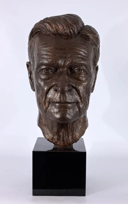 John Silber by Marc Mellon, 2002, Painted Plaster, offered Sep 2026