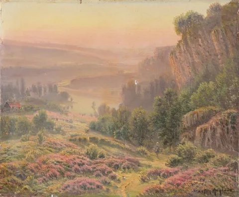 Vallee de la Greuze by Gaston Anglade, Oil on Canvas, sold Sep 2026