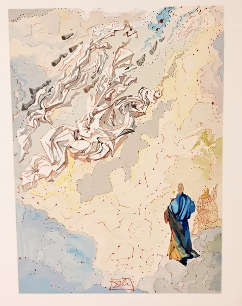 Salvador Dalí, The Sixth Heaven of Jupiter, Color Lithograph