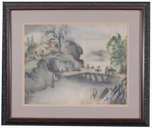 Dang Duc, Untitled, Watercolor/Ink on Silk