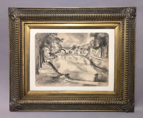 Mildred Williams, Geraldine, Charcoal on Paper