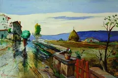 Ultime gocce dopo il temporale by Aldo Affortunati, cm., offered May 2019