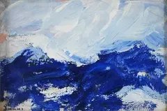 Piero Giunni, Ombre azzurre sulle Alpi, cm.