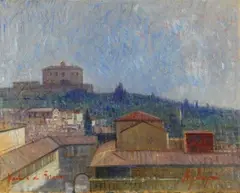 Veduta di Firenze by Francesco Pagliazzi, cm., offered May 2019