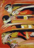 Remo Brindisi, Figure, 1984, cm.