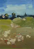 Sergio Scatizzi, Paesaggio in primavera, cm.