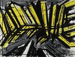 quantità simultanee 1H-2H by Vinicio Berti, 1972, cm., offered Apr 2019