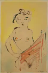 Nudo by Mino Maccari, 1941, cm., offered Apr 2019