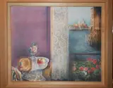 Giuseppe Giannini, Interno a Venezia, 1983, cm.