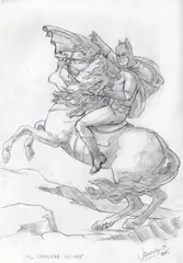 Il Cavaliere Oscuro by Giuseppe Veneziano, 2015, cm., offered Apr 2019