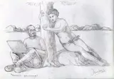 Giuseppe Veneziano, Paradiso artifiaciale, 2015, cm.