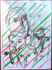 Volti by Sandro Chia, 1988, cm., offered Apr 2019