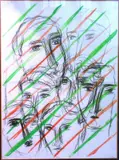 Sandro Chia, Volti, 1988, cm.