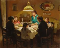 Bella famiglia a pranzo by Cafiero Filippelli, cm., offered Apr 2019