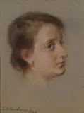 Profilo di donna by Ernestina Schultze-Naumburg, 1924, cm., offered Apr 2019