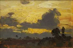 Tramonto by Duilio Corompai, cm., offered Apr 2019