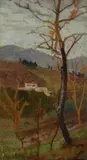 Ulvi Liegi, Paesaggio di campagna con villa