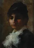 Daniele Ranzoni, Ritratto di donna, 1881, cm.