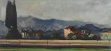 Alfiero Cappellini, Paesaggio d'autunno, 1945, cm.