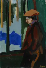 Figura alla finestra by Renzo Grazzini, 1951, cm., offered Mar 2019