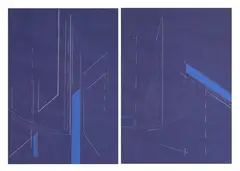Lauro Lessio, Segni (dittico), 1973