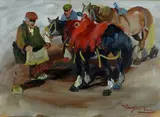 Basso Ragni, Figure con cavalli