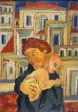 Beppe Serafini, Maternità, 1975, cm.