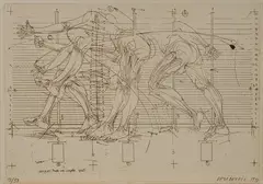 Studi anatomici by Vladimir Veličković, 1973, offered Mar 2019