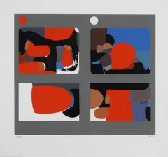 Alberto Burri, Lettere tavola D, 1969