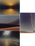 Franco Fontana, Paesaggi, 1973, Quattro fotografie a colori firmate e datate