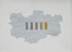 Grammature di colore by Elio Marchegiani, 1973, Sul verso: firma, offered Feb 2019