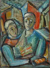 Gemelli by Roberto Barni, 1979, Sul verso: firma, offered Feb 2019