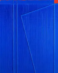 Gianfranco Zappettini, La trama e l'ordito N 5, 2008, Sul verso: firma