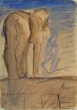 Cavallo con paesaggio egizio by Mario Sironi, offered Feb 2019