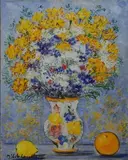 Michele Cascella, Vaso con fiori